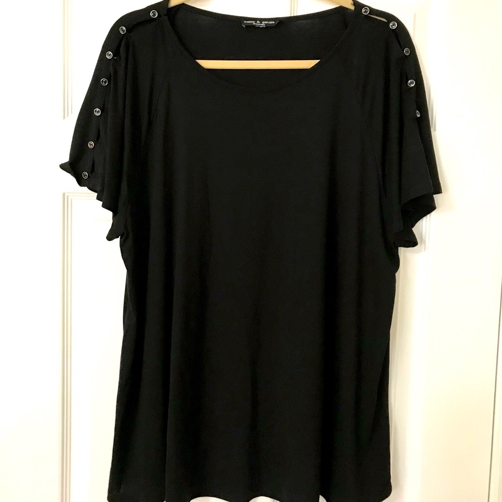 Black x-Large cable & gauge top